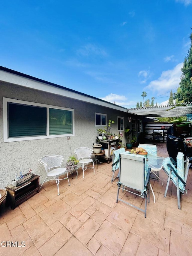 view of patio / terrace featuring outdoor dining area