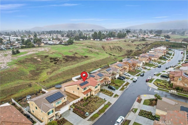 222 Garden Air Ct, Calimesa, CA 92320 - bird's eye view with a residential view and a mountain view