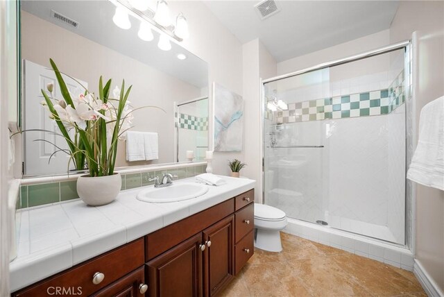 113 Tearose, Irvine, CA 92603 - full bath with visible vents, vanity, and a shower stall