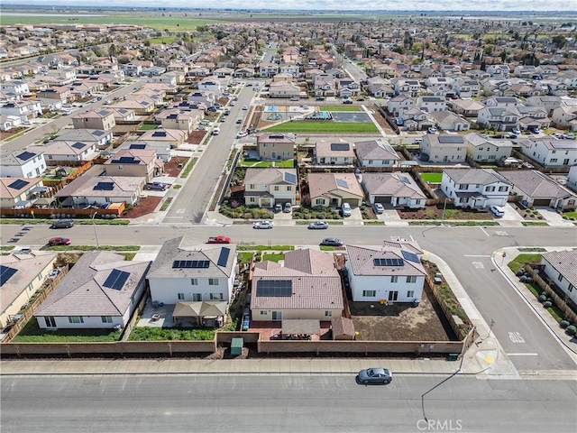 drone / aerial view featuring a residential view