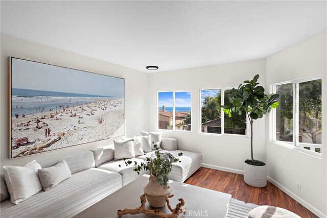 2120 Ocean Way, Laguna Beach, CA 92651 - living area featuring baseboards and wood finished floors