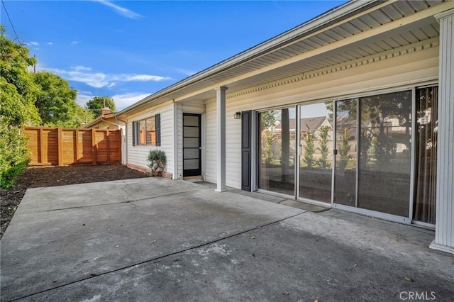 view of patio / terrace with fence