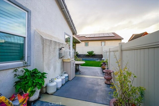 30459 Cowboy Ln, Menifee, CA 92584 - fenced backyard featuring a patio