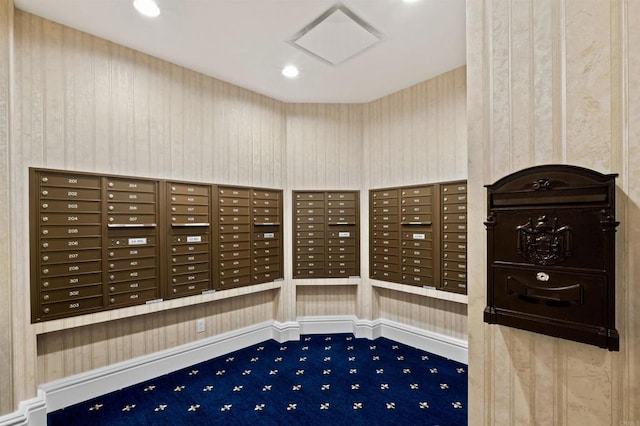 3890 Nobel Dr Unit 1307, San Diego, CA 92122 - view of home's community with mail area and wallpapered walls