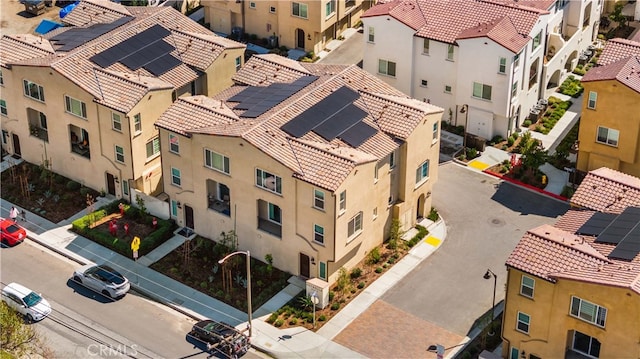 drone / aerial view featuring a residential view