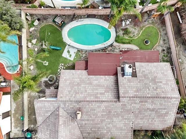 birds eye view of property