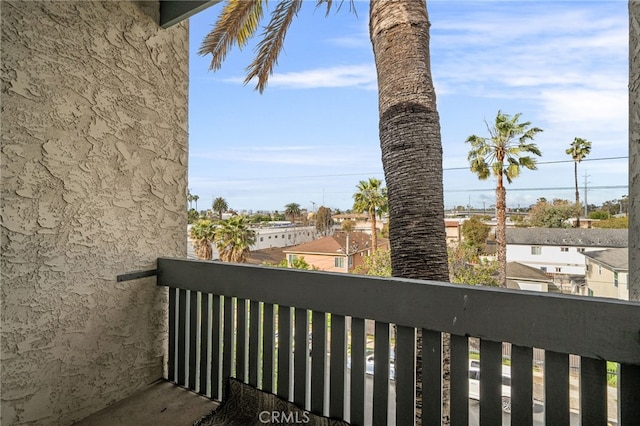 view of balcony