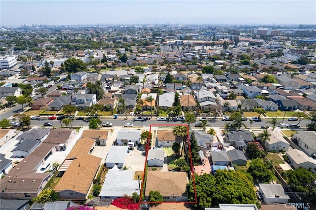 drone / aerial view featuring a residential view