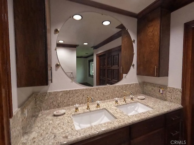 28132 Via Congora, Mission Viejo, CA 92692 - bathroom with a sink, recessed lighting, and double vanity