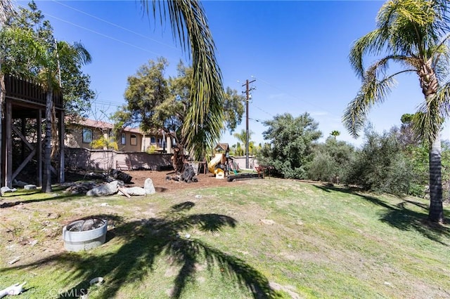 27485 Pachea Trl, Hemet, CA 92544 - view of yard with a playground