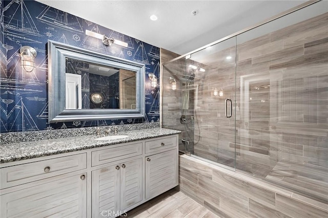 21732 Wesley Dr Unit 6, Laguna Beach, CA 92651 - full bathroom featuring tiled shower and vanity