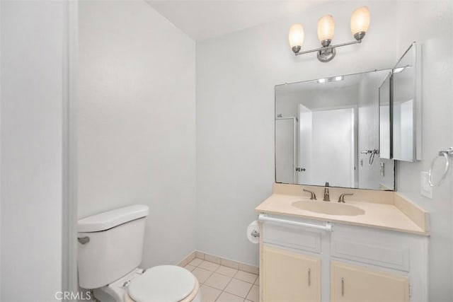 2405 Via Mariposa W Unit 2G, Laguna Woods, CA 92637 - half bathroom featuring vanity and tile patterned flooring