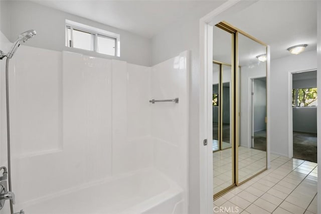 2405 Via Mariposa W Unit 2G, Laguna Woods, CA 92637 - full bath with tub / shower combination and tile patterned flooring
