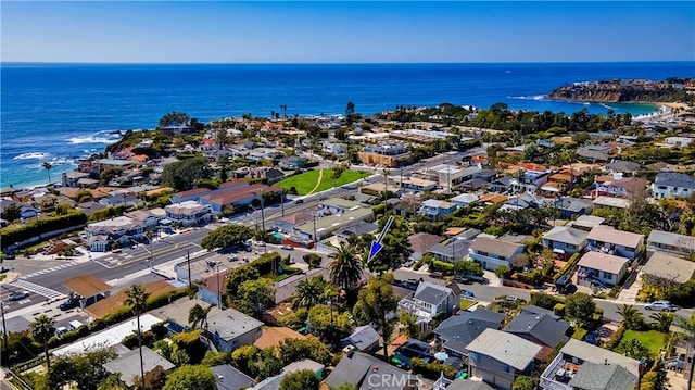 239 Viejo St, Laguna Beach, CA 92651 - birds eye view of property featuring a water view and a residential view