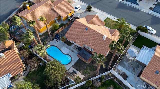 birds eye view of property