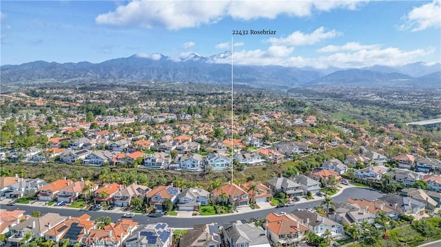 22432 Rosebriar, Mission Viejo, CA 92692 - view of property location featuring a mountainous background and nearby suburban area