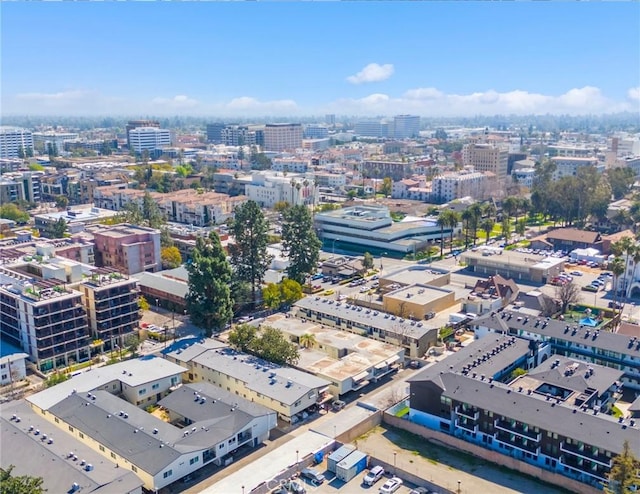 birds eye view of property featuring a view of city
