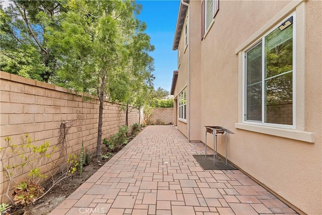 view of patio / terrace with a fenced backyard