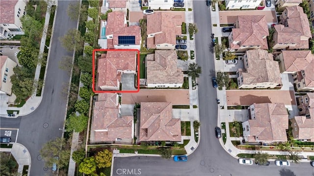 drone / aerial view featuring a residential view