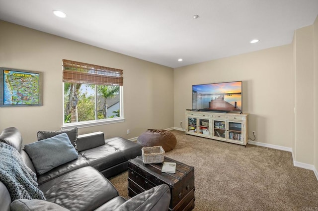 2185 Twain Ave, Carlsbad, CA 92008 - carpeted living room with recessed lighting and baseboards