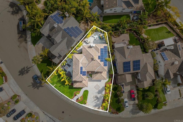 2185 Twain Ave, Carlsbad, CA 92008 - aerial overview of property's location with property parcel outlined