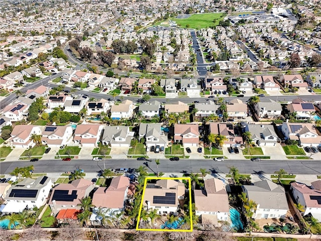 drone / aerial view featuring a residential view