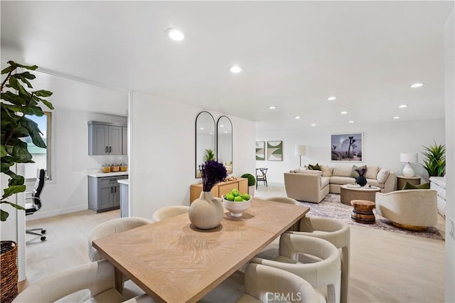 5301 Balboa Blvd Unit M4, Encino, CA 91316 - dining room with light wood-style floors and recessed lighting