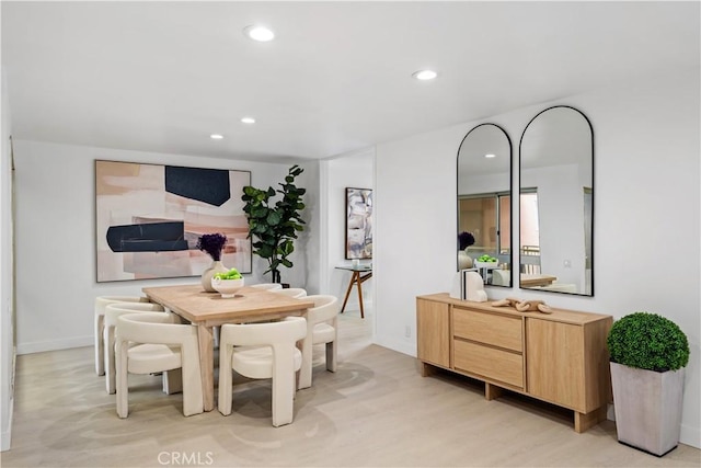 5301 Balboa Blvd Unit M4, Encino, CA 91316 - dining space with recessed lighting and light wood finished floors