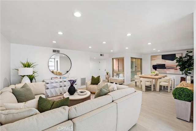 5301 Balboa Blvd Unit M4, Encino, CA 91316 - living area featuring recessed lighting and light wood-style floors