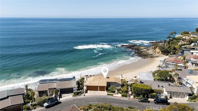 13 Lagunita Dr, Laguna Beach, CA 92651 - aerial view featuring a water view and a view of the beach