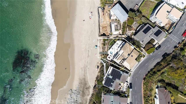 13 Lagunita Dr, Laguna Beach, CA 92651 - drone / aerial view featuring a water view and a view of the beach