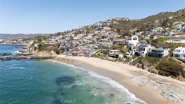 13 Lagunita Dr, Laguna Beach, CA 92651 - drone / aerial view with a beach view and a water and mountain view