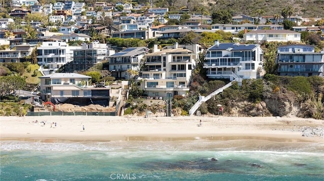 13 Lagunita Dr, Laguna Beach, CA 92651 - drone / aerial view with a residential view, a beach view, and a water view
