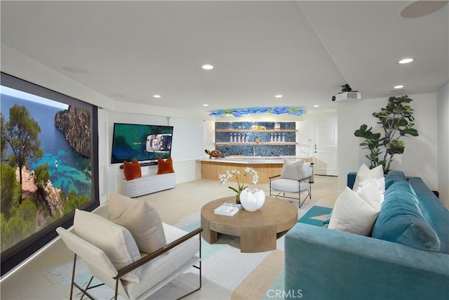 13 Lagunita Dr, Laguna Beach, CA 92651 - living room with bar and recessed lighting