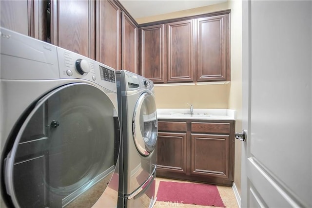 31973 Wildwood Ct, Temecula, CA 92592 - laundry area with separate washer and dryer and cabinet space