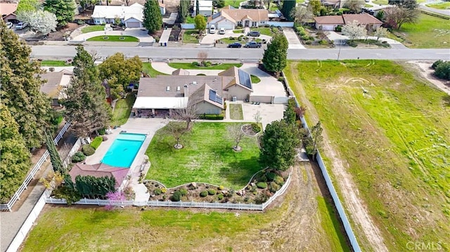 birds eye view of property featuring a residential view