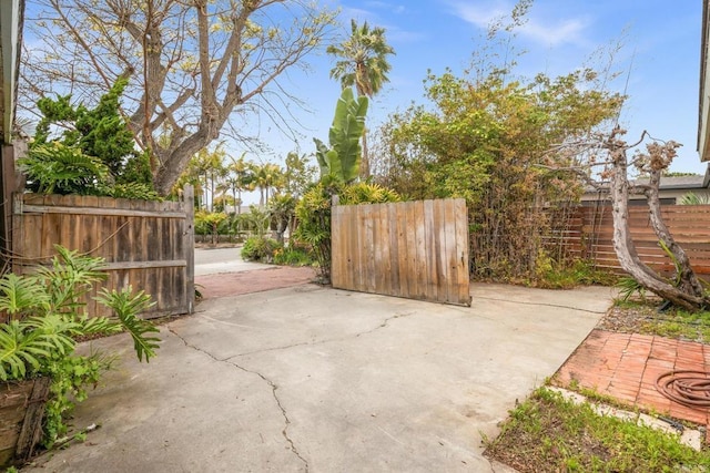 view of patio with fence