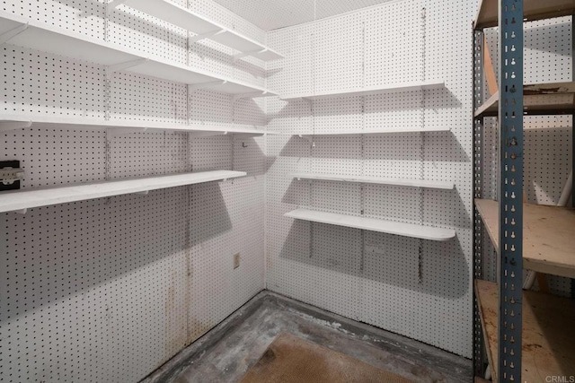 view of storage area