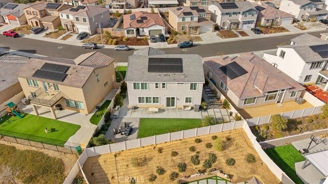 aerial view of residential area