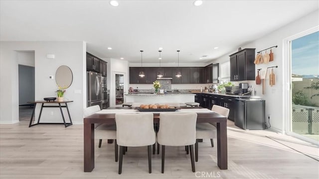 35461 Alexandria Way, Beaumont, CA 92223 - dining room with recessed lighting and light wood-style flooring