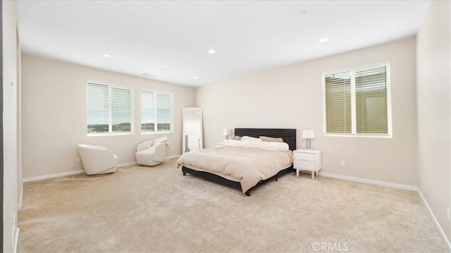 35461 Alexandria Way, Beaumont, CA 92223 - bedroom with carpet flooring, multiple windows, baseboards, and recessed lighting