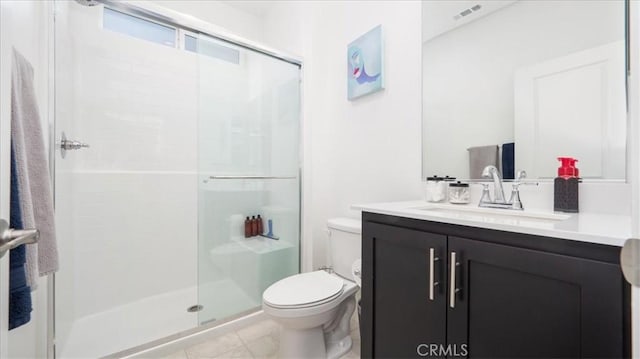 35461 Alexandria Way, Beaumont, CA 92223 - full bath featuring toilet, vanity, and a stall shower