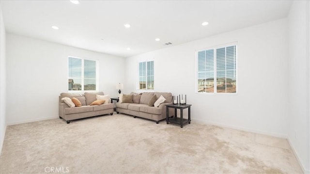 35461 Alexandria Way, Beaumont, CA 92223 - living area with carpet flooring, recessed lighting, and baseboards