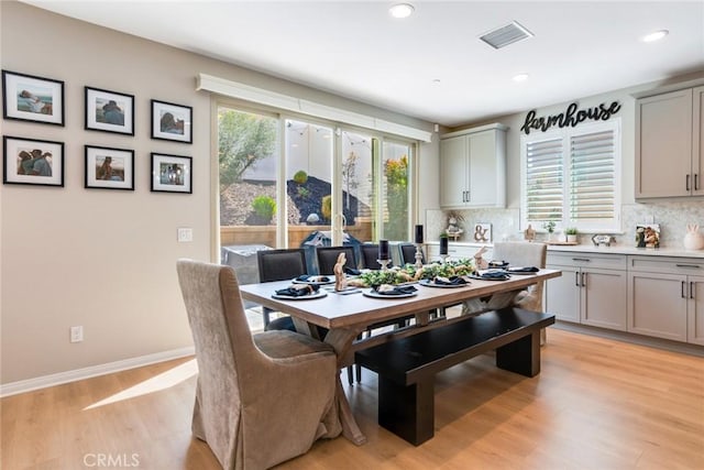 6288 Barb Way, Jurupa Valley, CA 92509 - dining room featuring light wood finished floors, recessed lighting, and baseboards