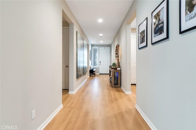 6288 Barb Way, Jurupa Valley, CA 92509 - hall with light wood finished floors, baseboards, and recessed lighting