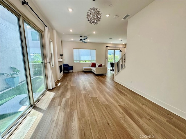 31937 Via Encima, San Juan Capistrano, CA 92675 - living area with baseboards, light wood-style floors, and recessed lighting