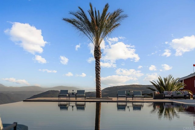 24949 Thunder Mountain Rd, Ramona, CA 92065 - view of water feature with a mountain view