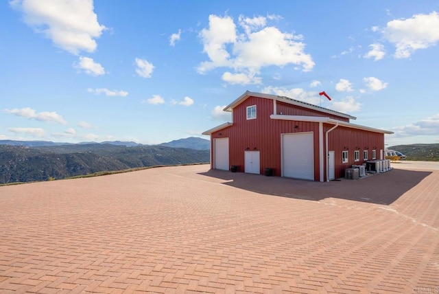 24949 Thunder Mountain Rd, Ramona, CA 92065 - view of outdoor structure featuring an outbuilding, central air condition unit, and a mountain view