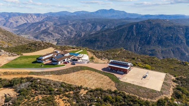 24949 Thunder Mountain Rd, Ramona, CA 92065 - birds eye view of property with a mountain view