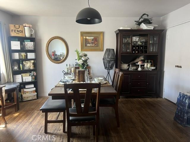 dining room featuring wood finished floors